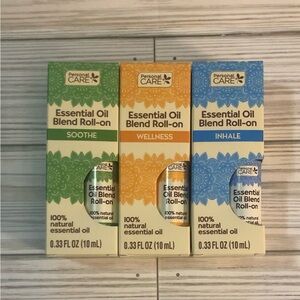 Personal Care Essential Oil Blend Roll-On Set Soothe, Wellness & Inhale.